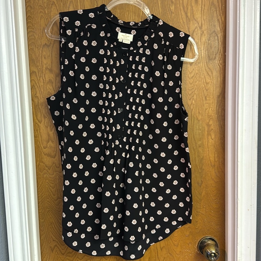 Kate Spade Sleeveless Top with Pink Floral Pattern